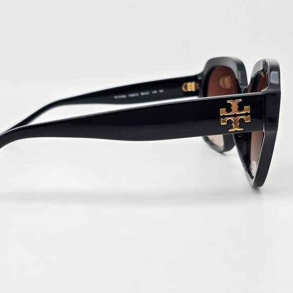 *SOLD* Tory Burch TY7143U 1709/13 Black Frame Brown Gradient Lens Sunglasses - Picture 5 of 16